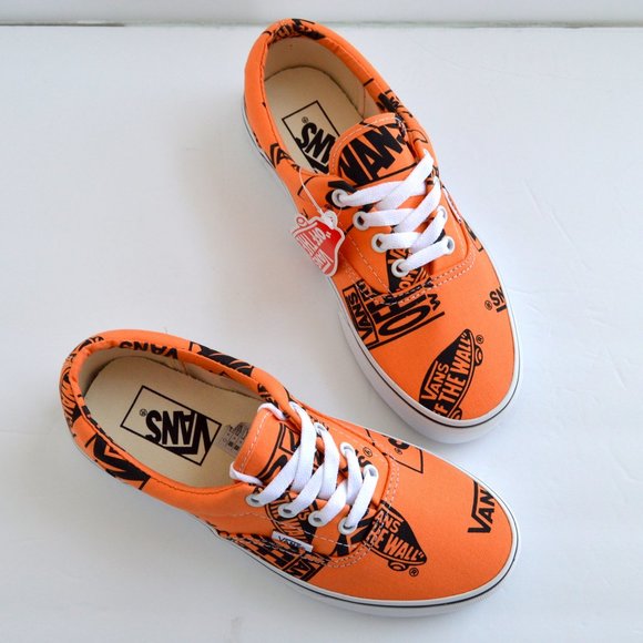 Vans era tangerine sneaker shoes graphics orange neon canvas new tangerine ๐ - Picture 4 of 8
